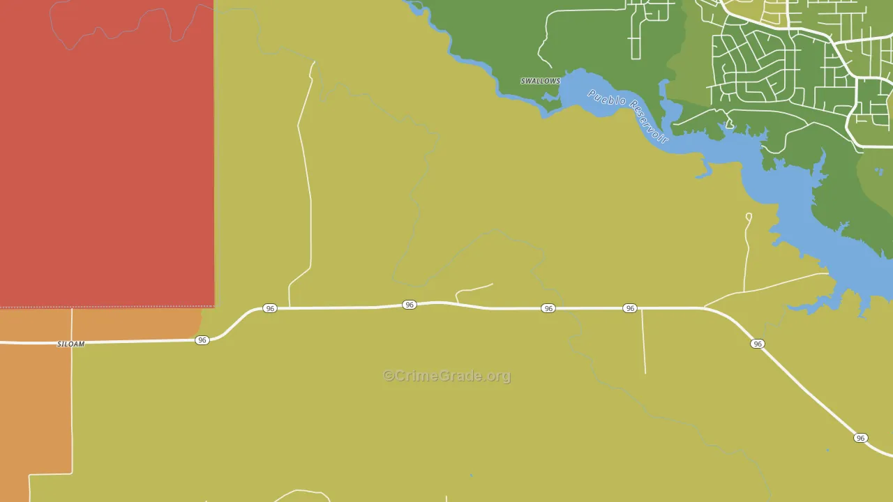 Swallows, CO Map of Robbery Rates