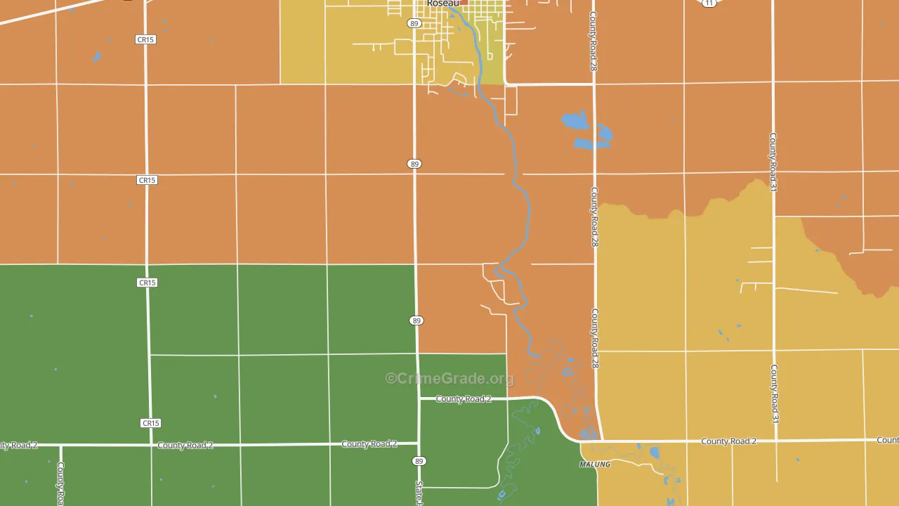 Swift, MN Map of Robbery Rates