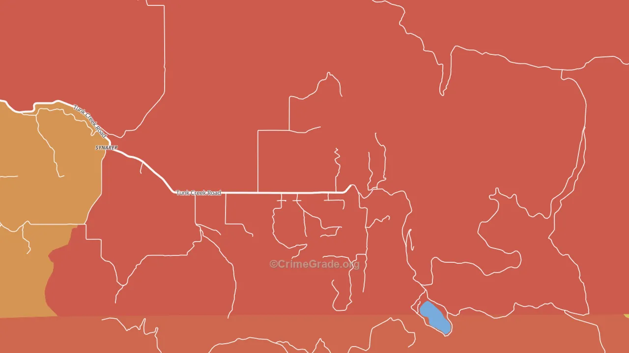 Synarep, WA Map of Robbery Rates