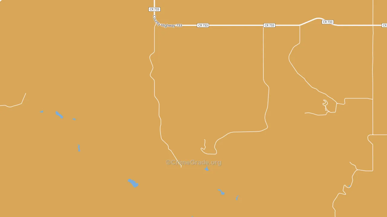 Table Mountain, SD Map of Robbery Rates