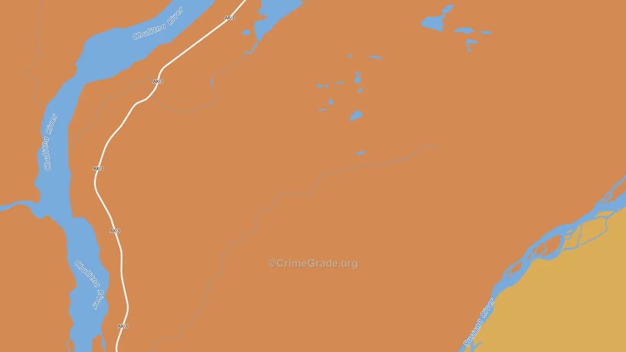 Takotna, AK Map of Robbery Rates