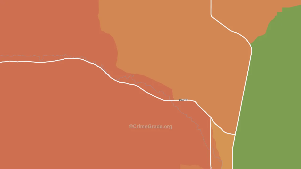 Talmage, UT Map of Robbery Rates