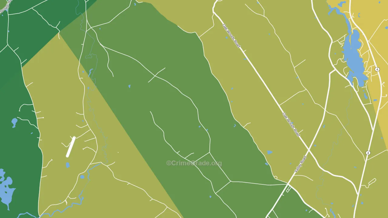 Tatnic, ME Map of Robbery Rates