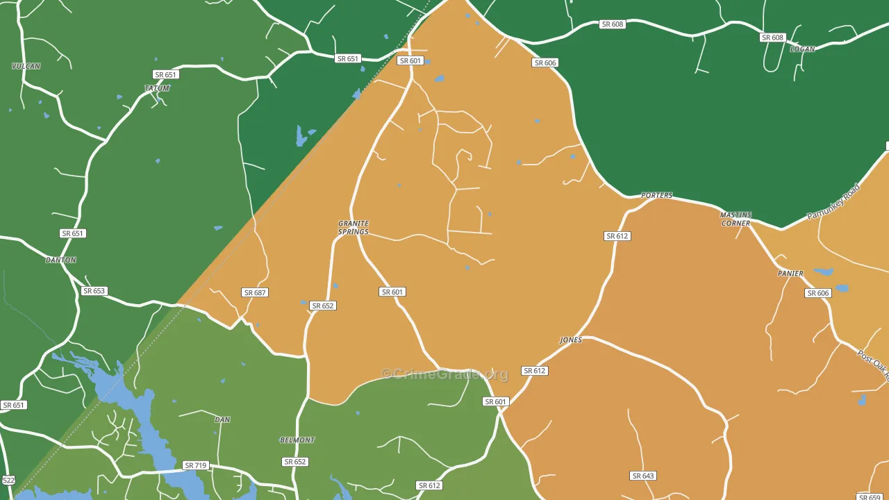 Tatum, VA Map of Robbery Rates