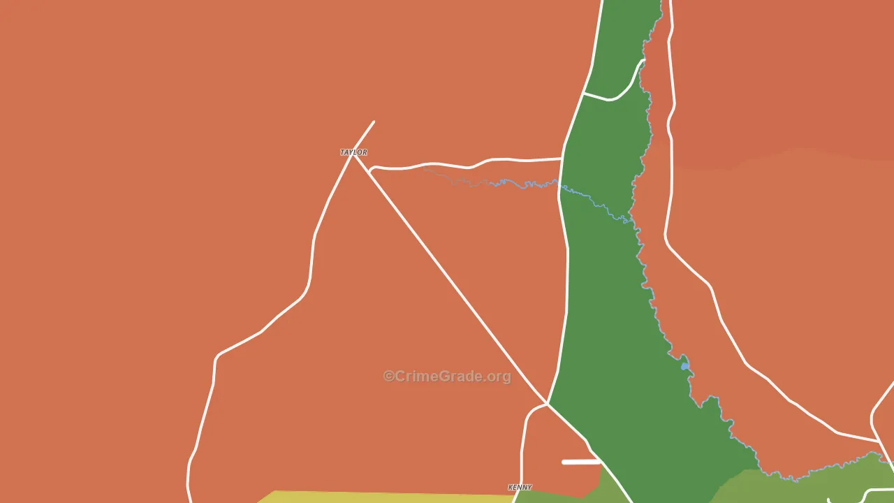 Taylor, FL Map of Robbery Rates
