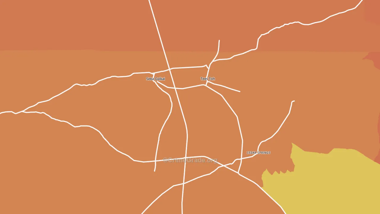 Tees Toh, AZ Map of Robbery Rates
