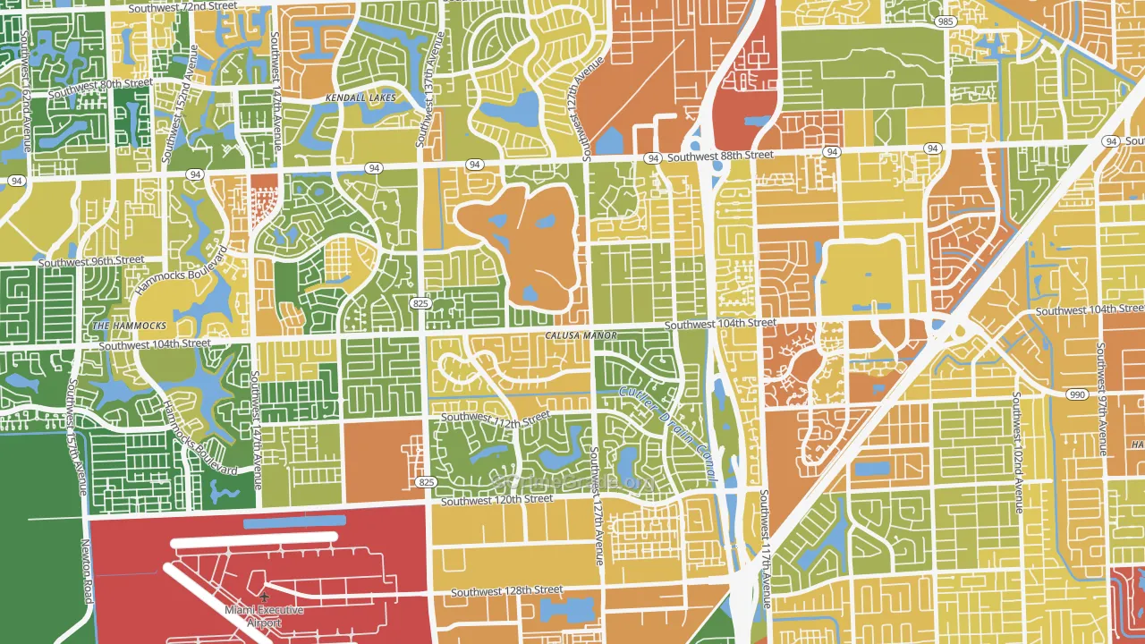 The Crossings, FL Map of Robbery Rates