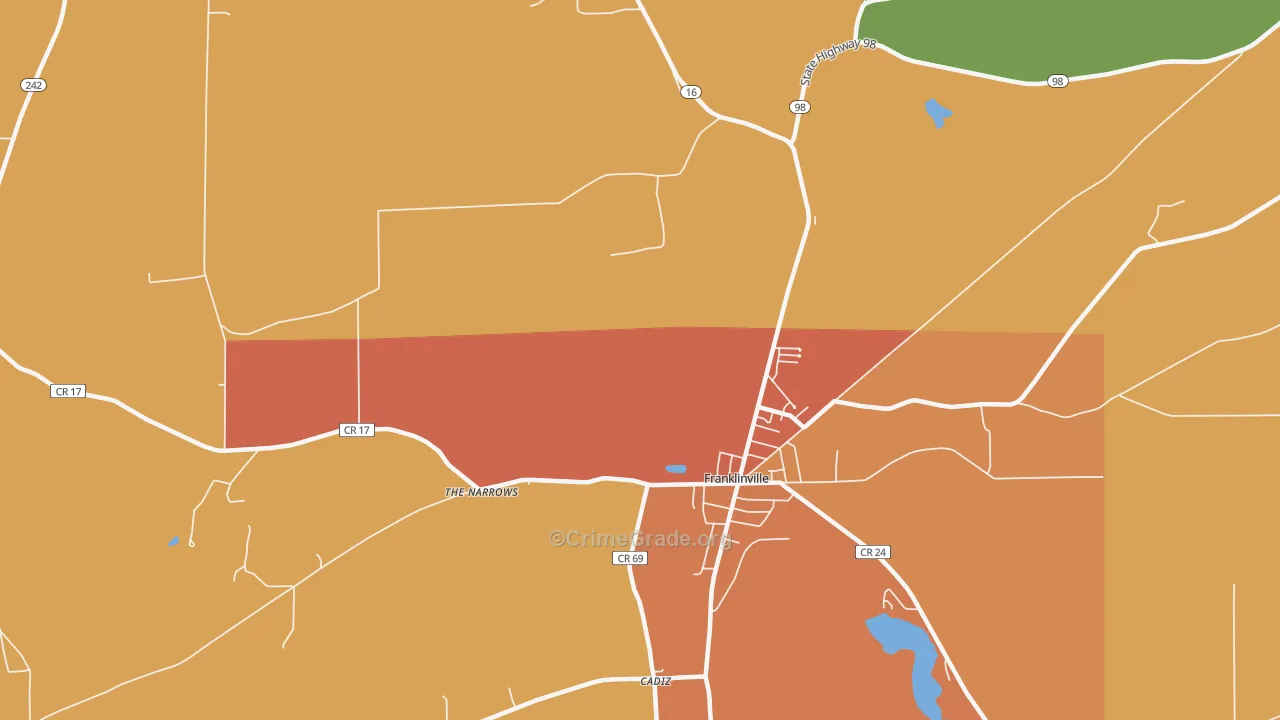 The Narrows, NY Map of Robbery Rates
