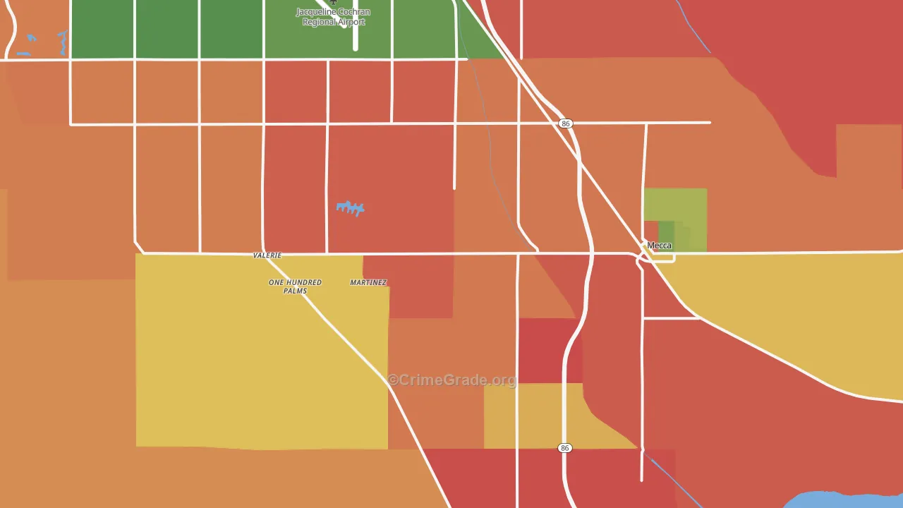 Thermal, CA Map of Robbery Rates