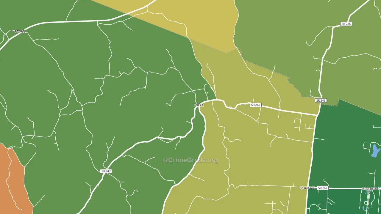 Theta, TN Map of Robbery Rates