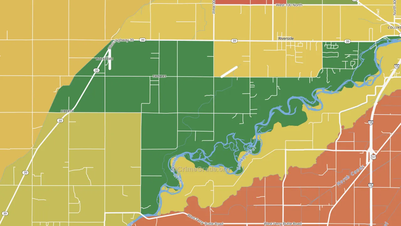 Thomas, ID Map of Robbery Rates