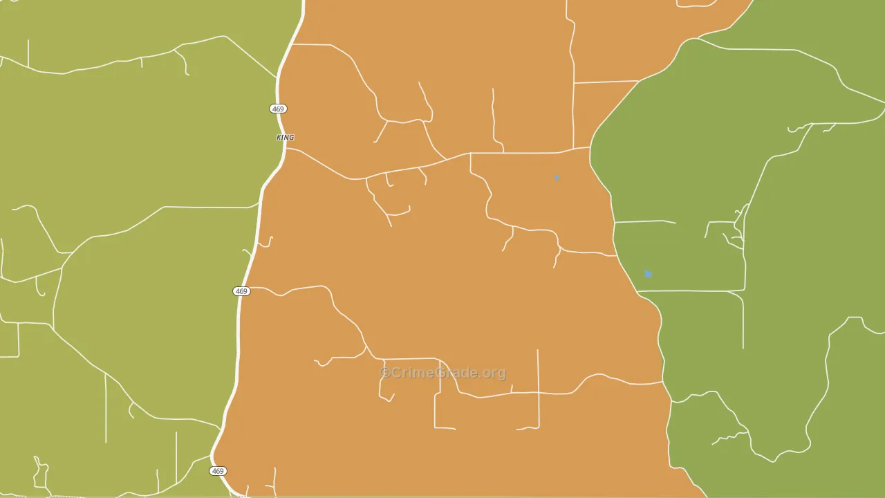 Thomasville, MS Map of Robbery Rates