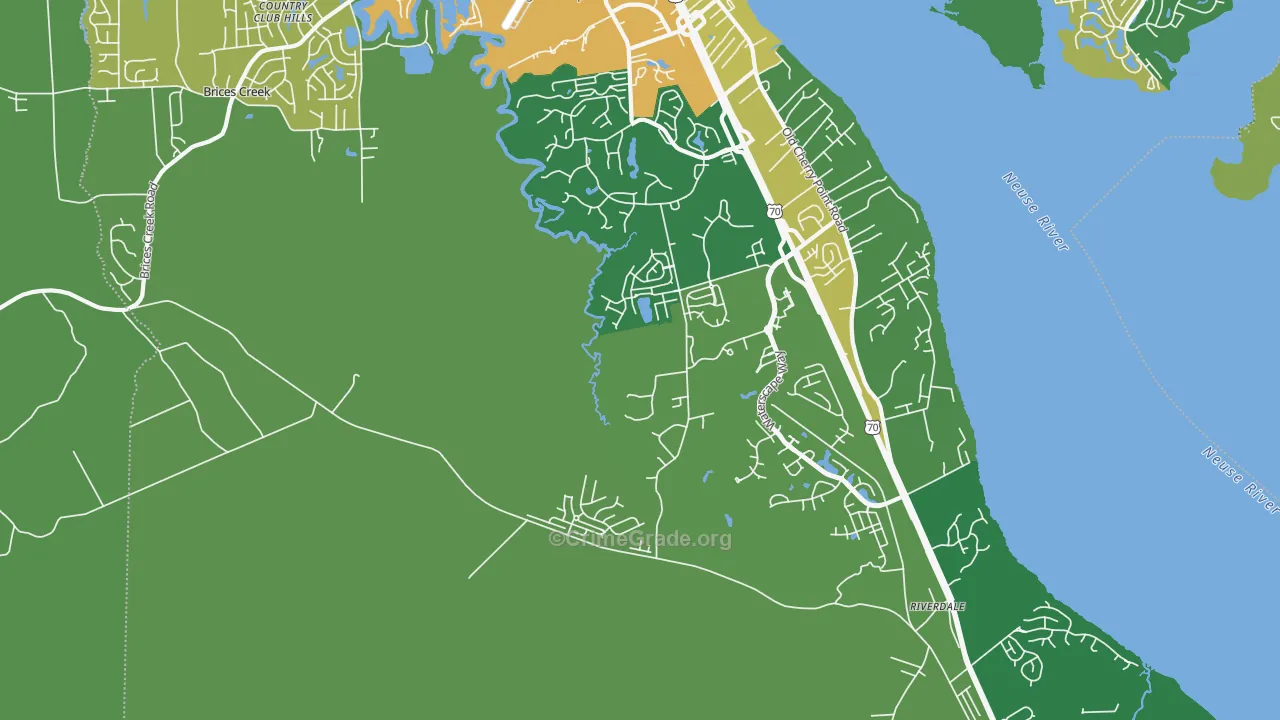 Thurman, NC Map of Robbery Rates
