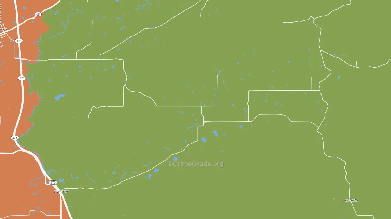 Ti, OK Map of Robbery Rates