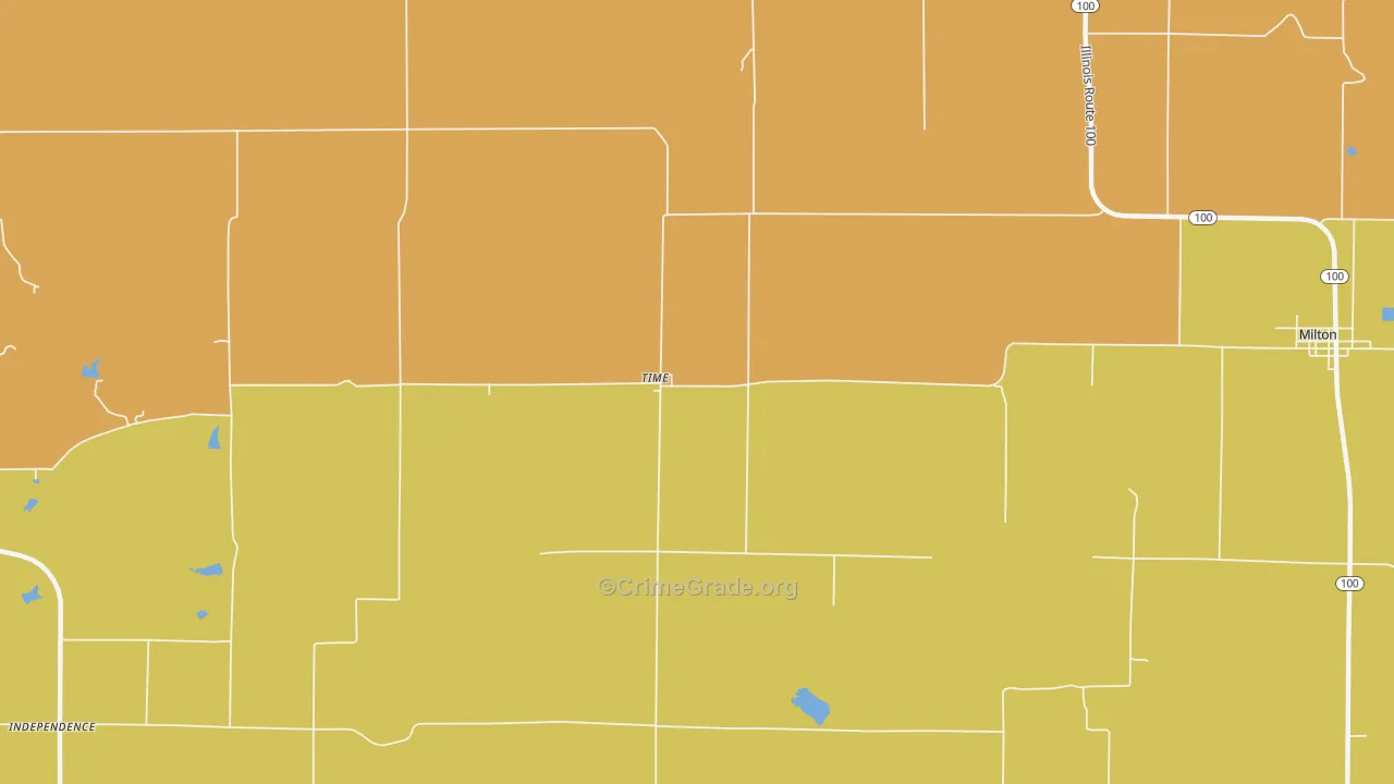 Time, IL Map of Robbery Rates