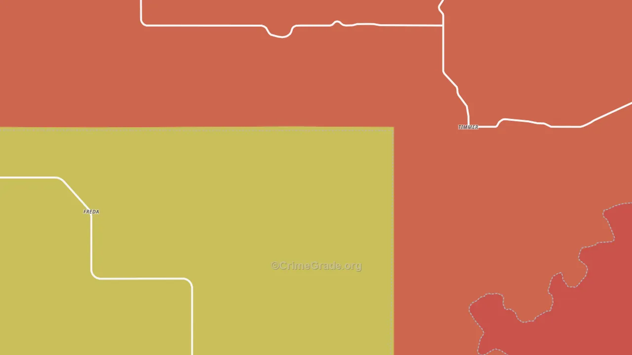 Timmer, ND Map of Robbery Rates