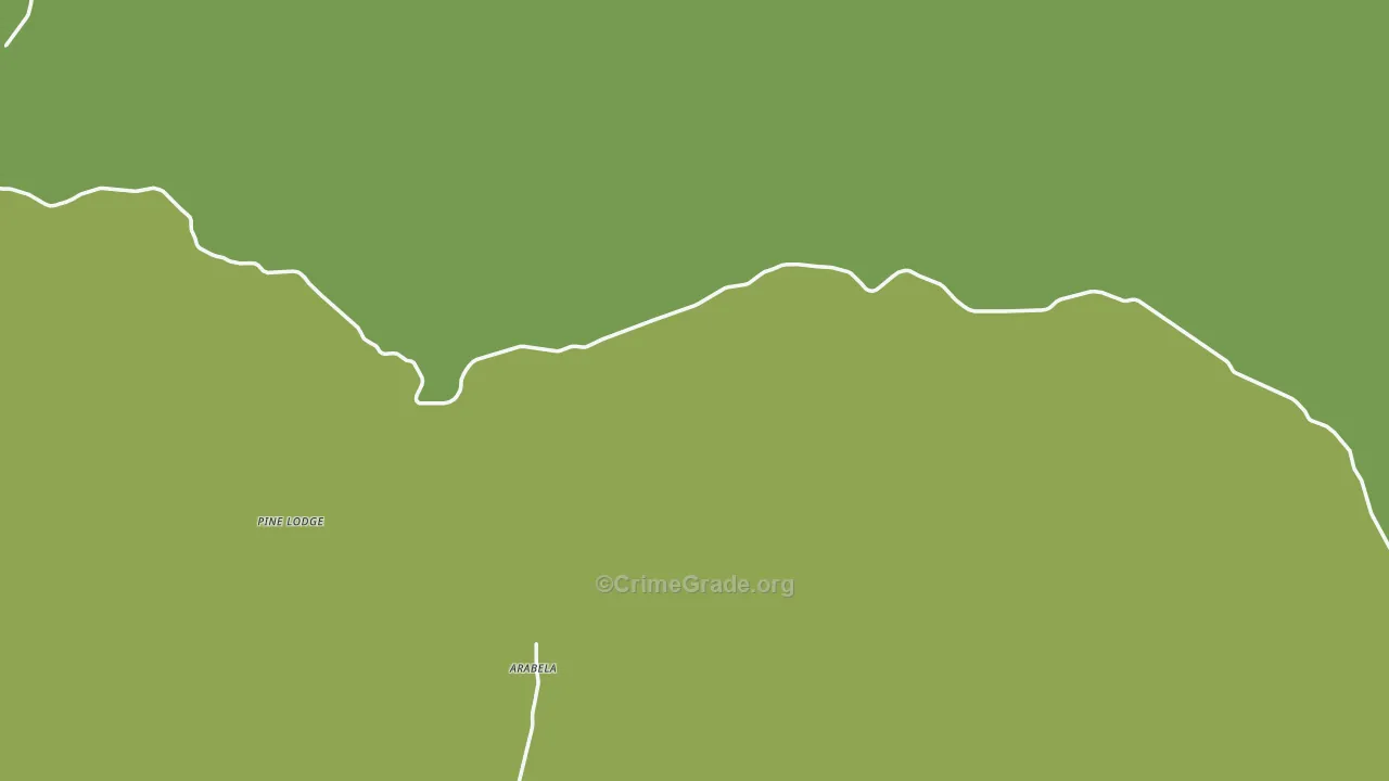 Tinnie, NM Map of Robbery Rates