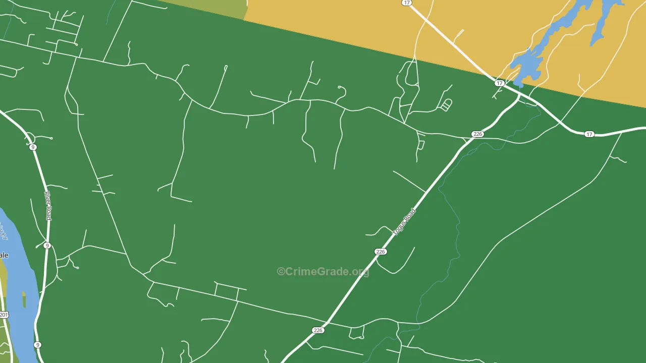Togus, ME Map of Robbery Rates