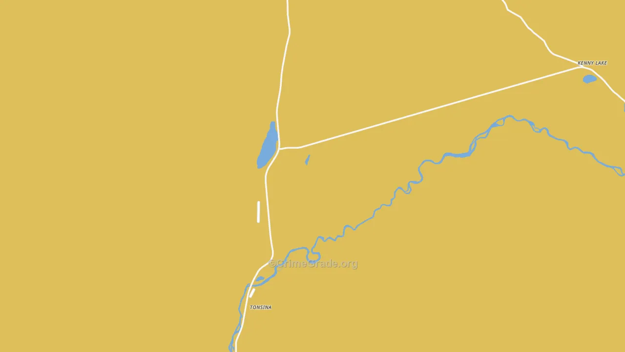 Tonsina, AK Map of Robbery Rates