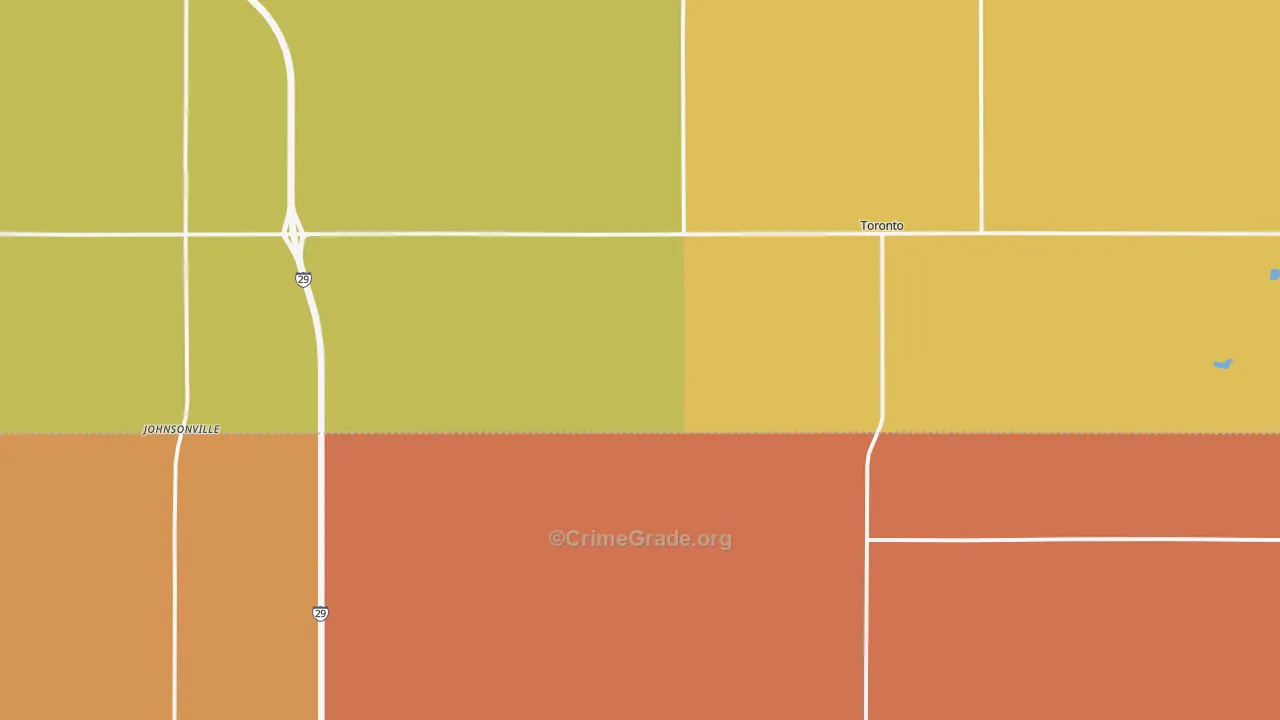 Toronto, SD Map of Robbery Rates