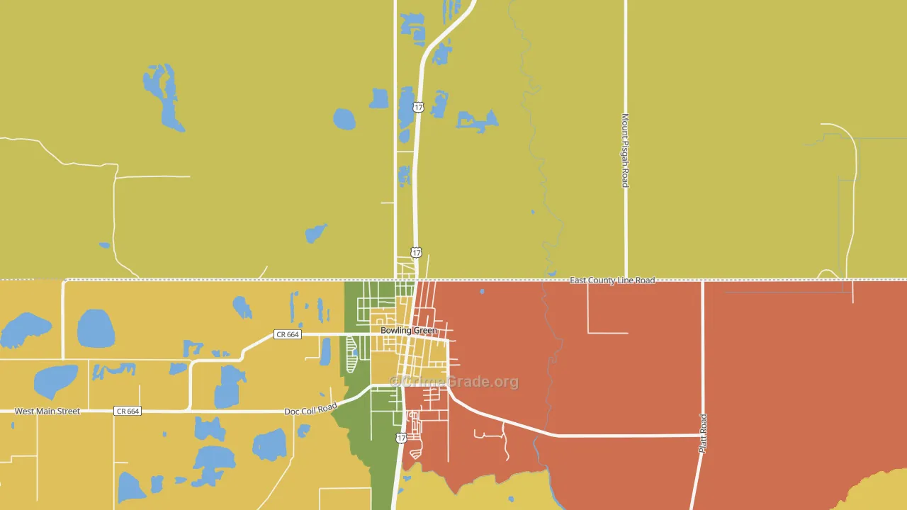 Torrey, FL Map of Robbery Rates