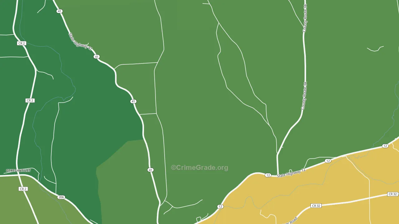 Triangle, NY Map of Robbery Rates