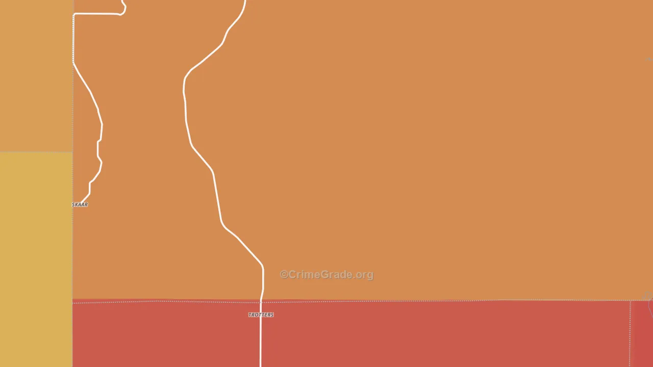 Trotters, ND Map of Robbery Rates