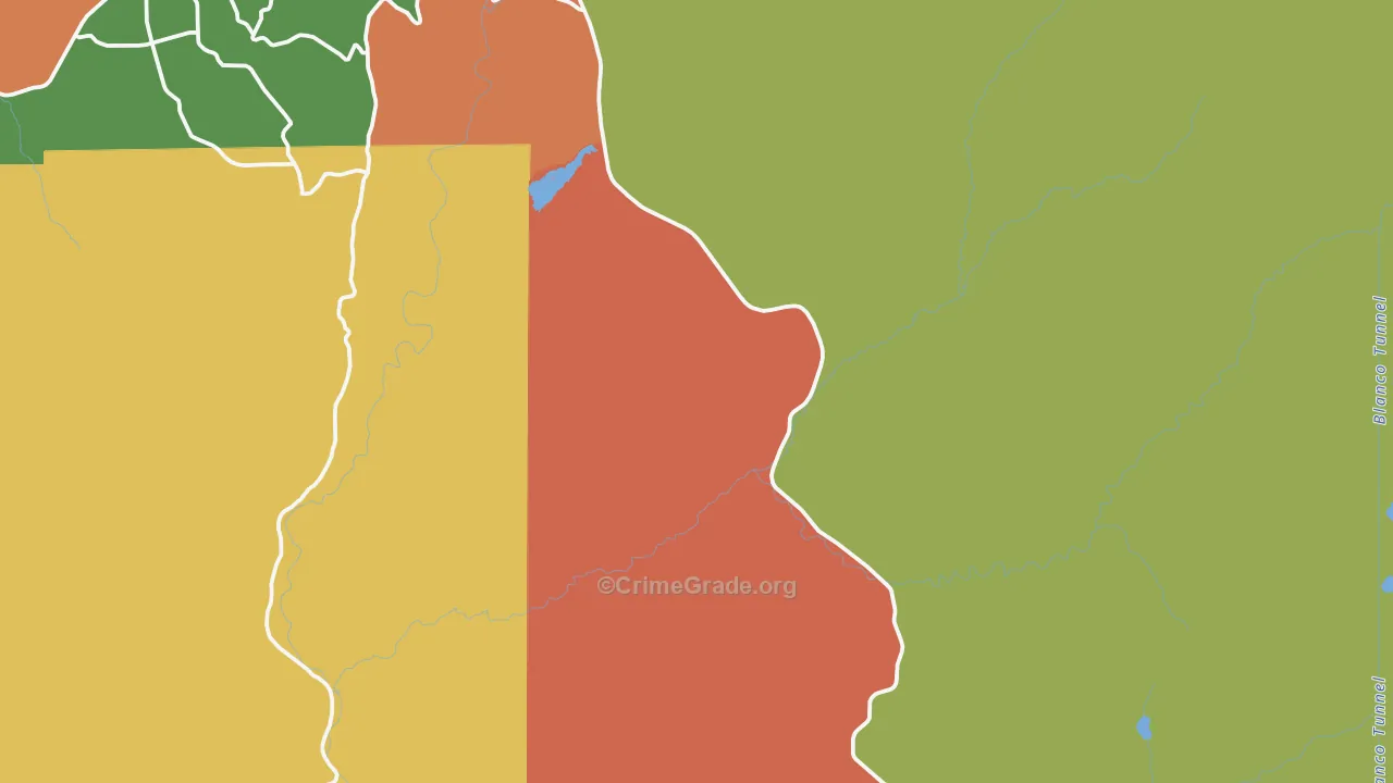 Trujillo, CO Map of Robbery Rates