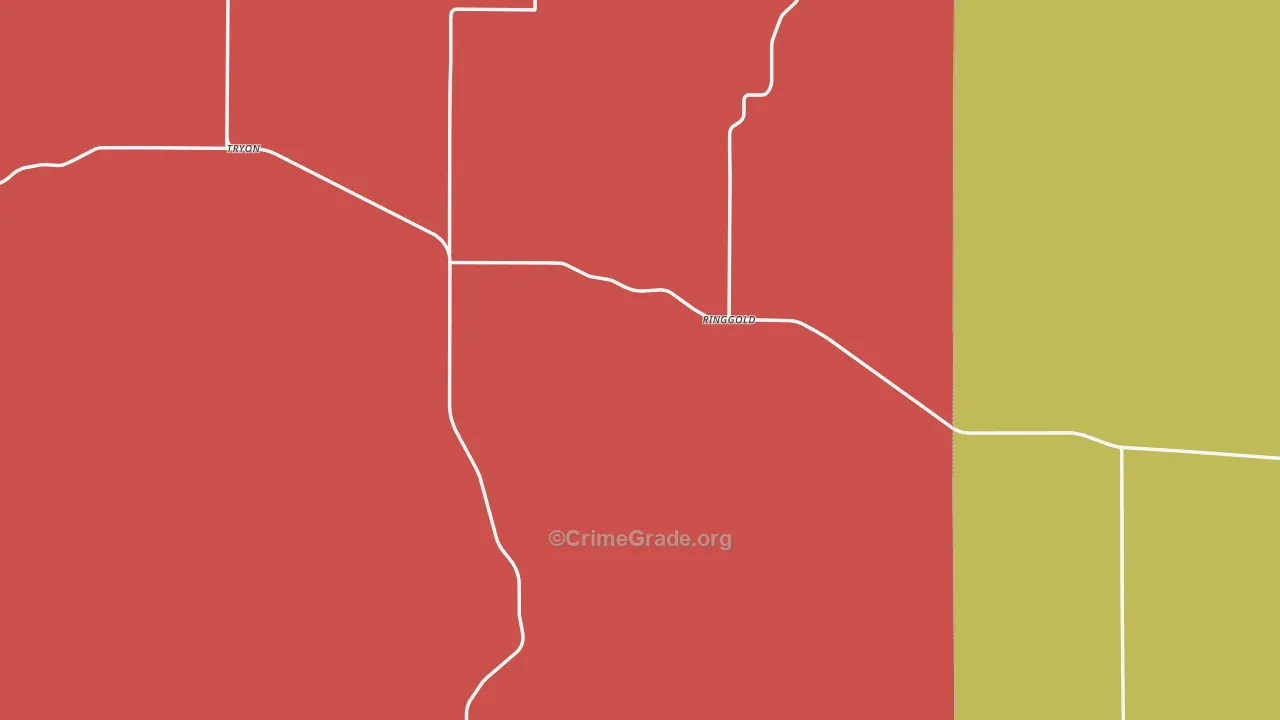 Tryon, NE Map of Robbery Rates