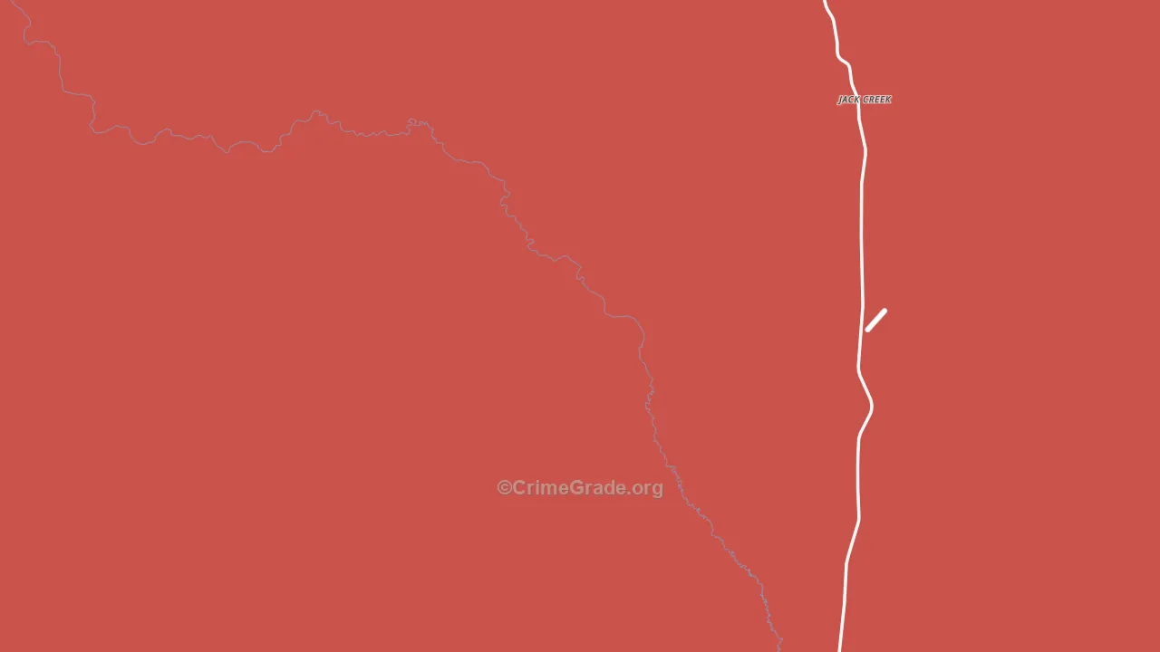 Tuscarora, NV Map of Robbery Rates