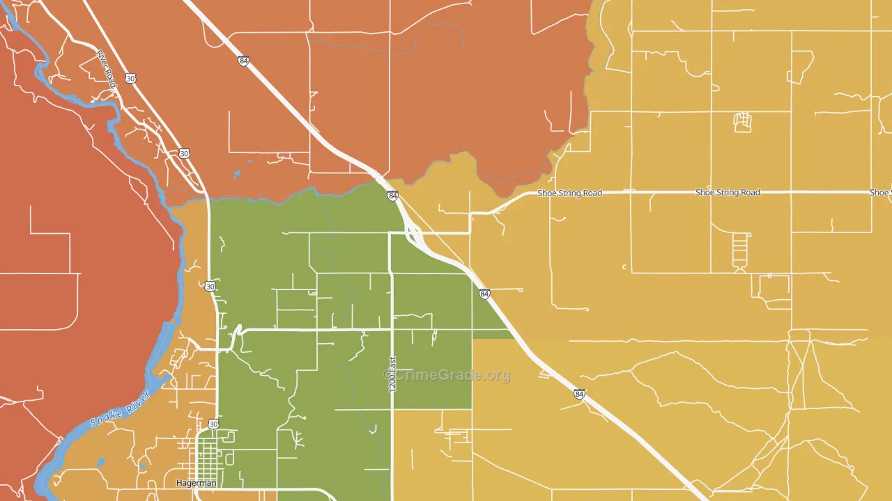 Tuttle, ID Map of Robbery Rates