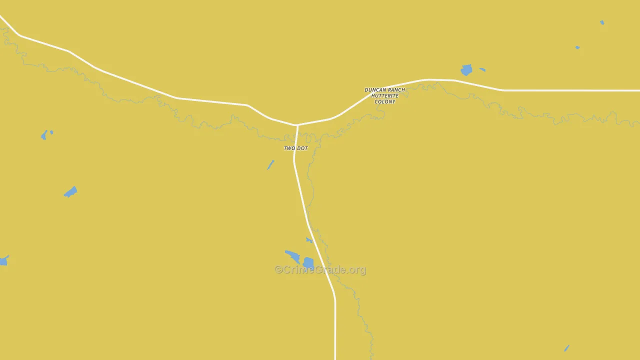 Twodot, MT Map of Robbery Rates