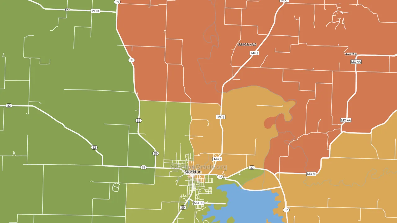 Umber, MO Map of Robbery Rates