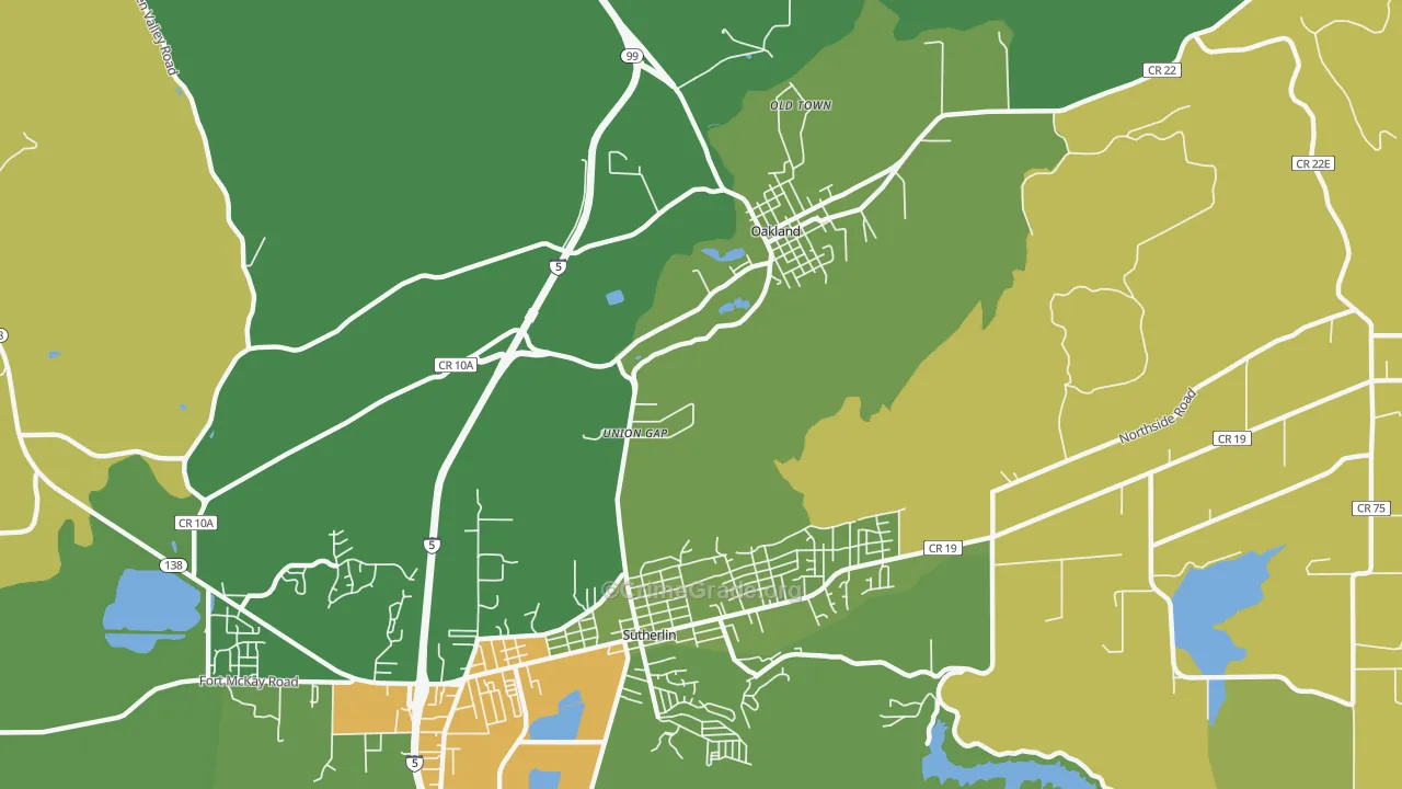 Union Gap, OR Map of Robbery Rates