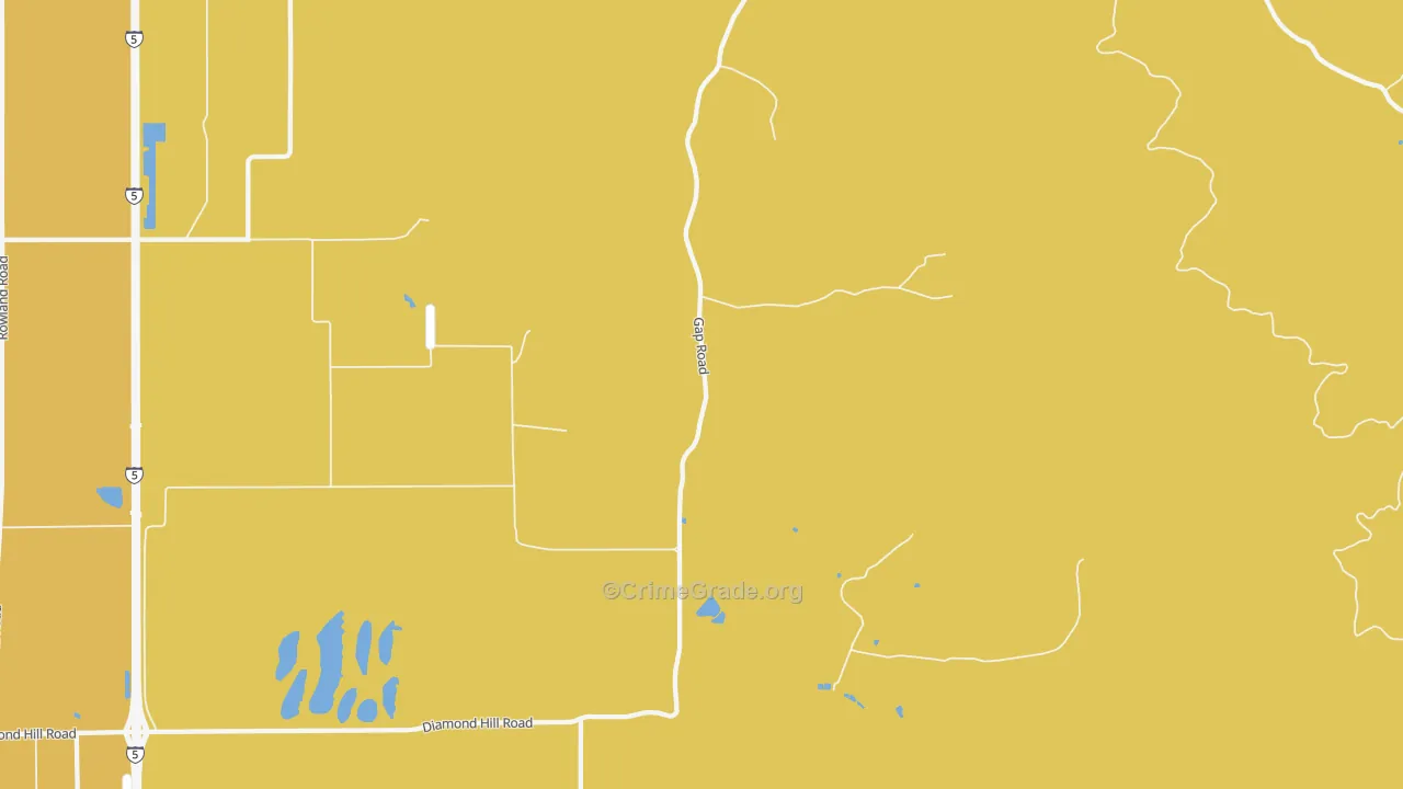 Union Point, OR Map of Robbery Rates