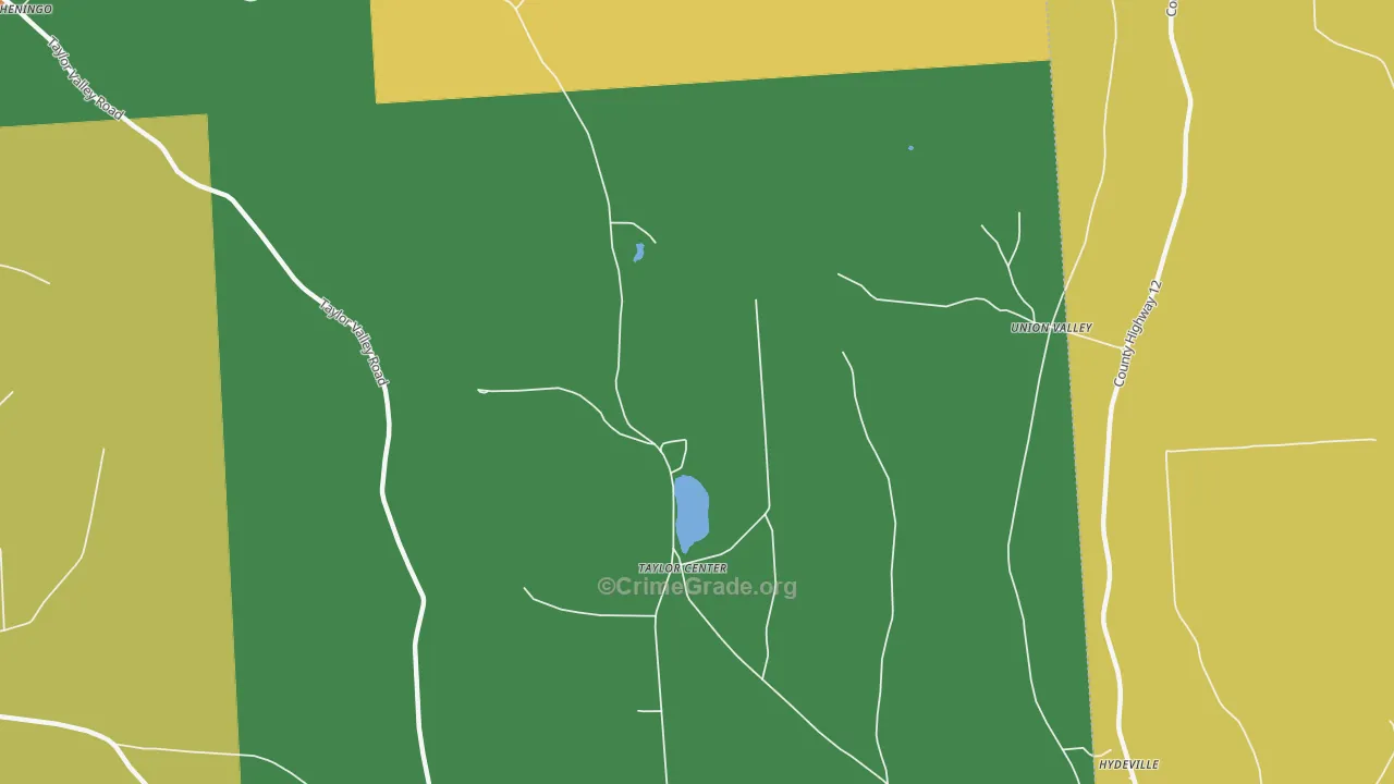 Union Valley, NY Map of Robbery Rates