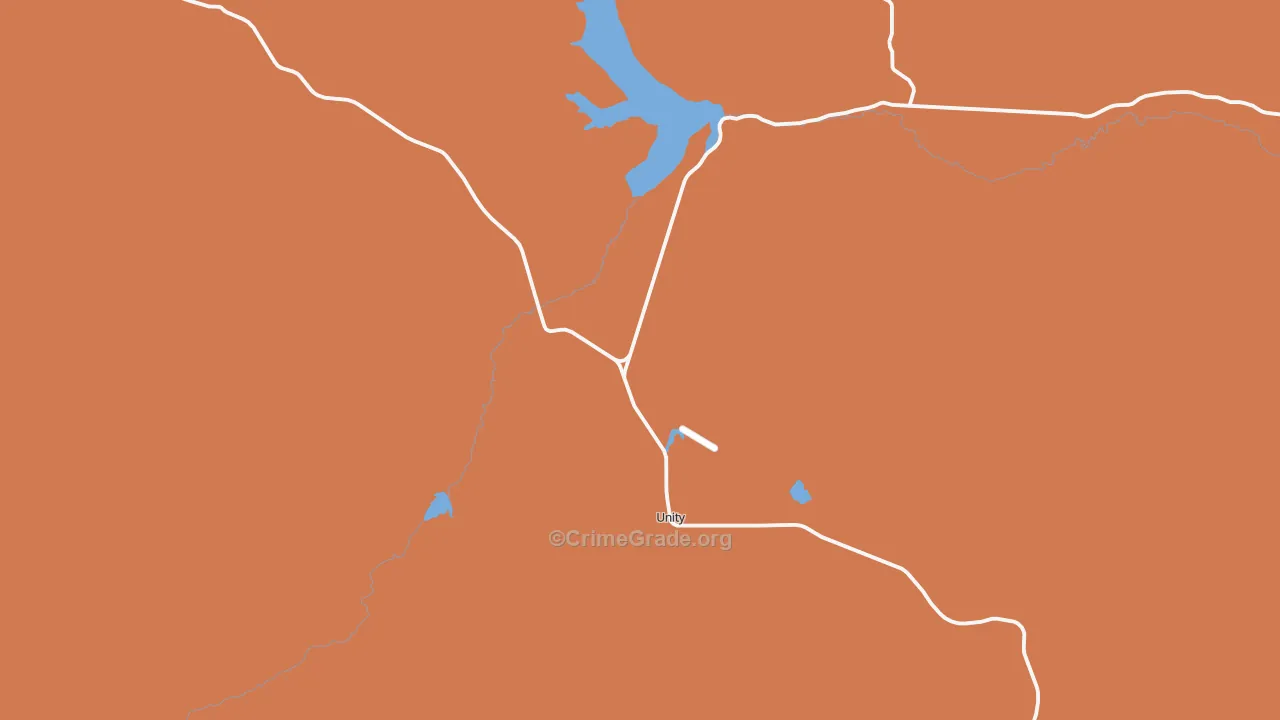 Unity, OR Map of Robbery Rates