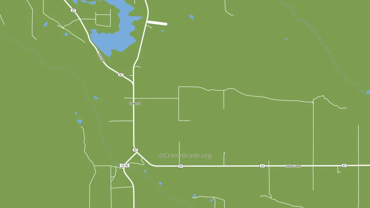 Upalco, UT Map of Robbery Rates