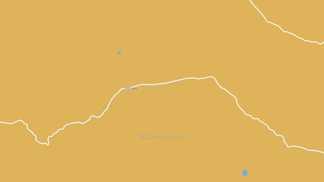Ute Park, NM Map of Robbery Rates