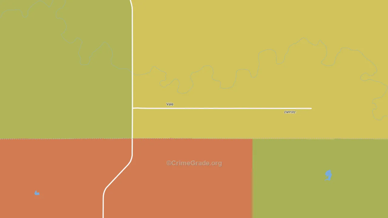 Vale, SD Map of Robbery Rates