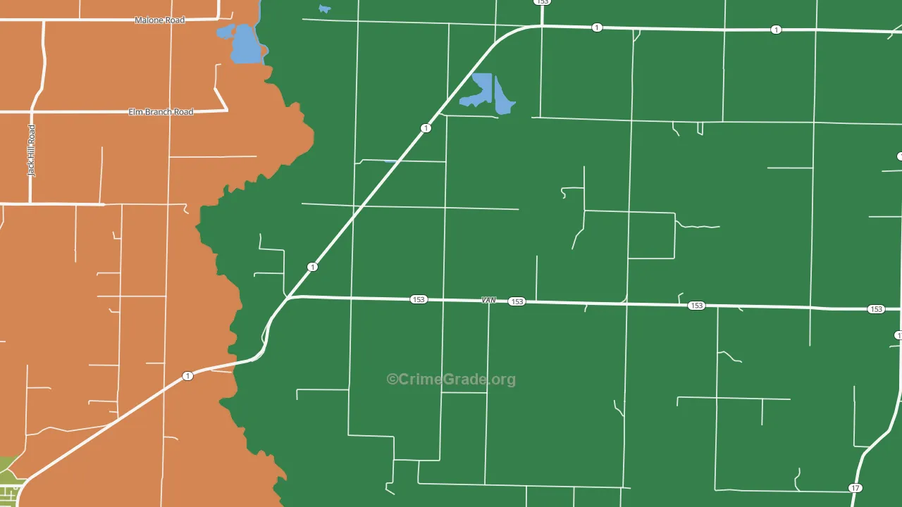 Van, AR Map of Robbery Rates