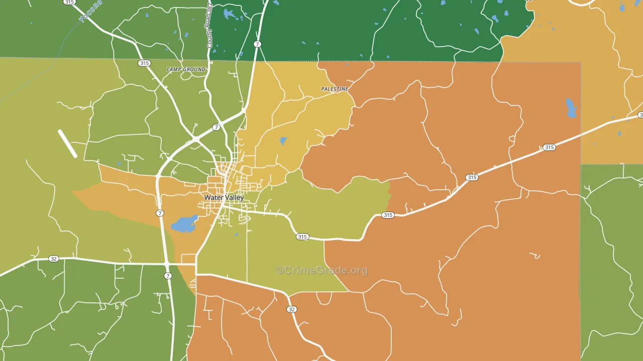 Velma, MS Map of Robbery Rates