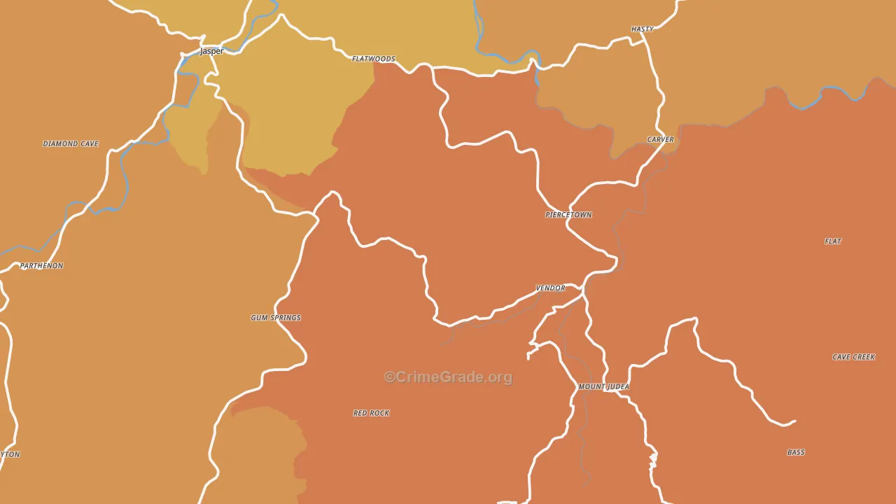 Vendor, AR Map of Robbery Rates