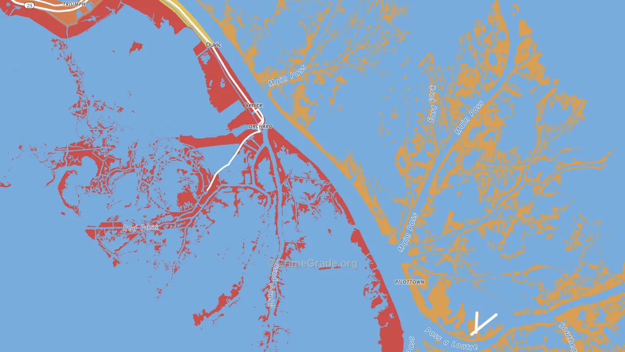 Venice, LA Map of Robbery Rates