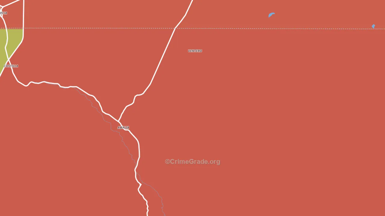 Ventero, NM Map of Robbery Rates
