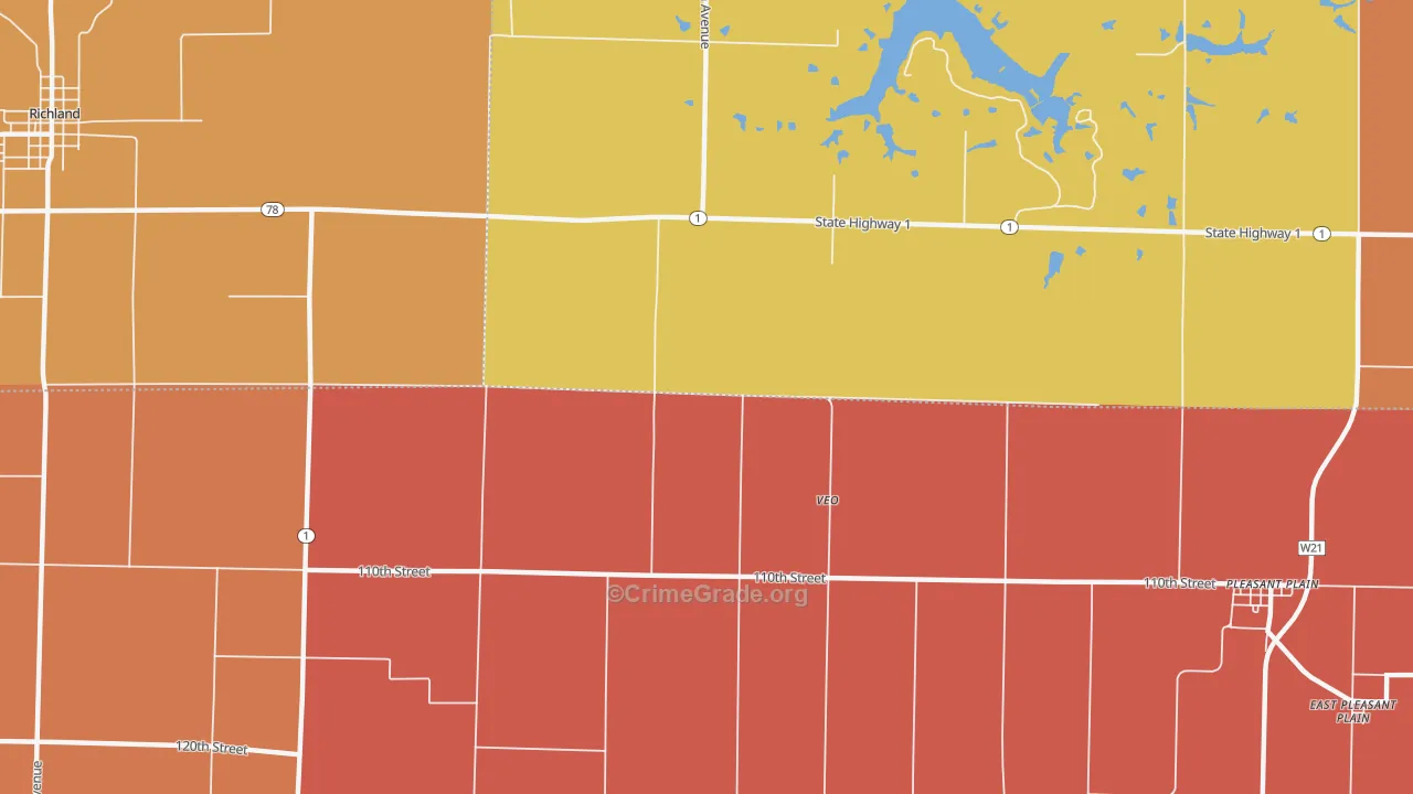 Veo, IA Map of Robbery Rates