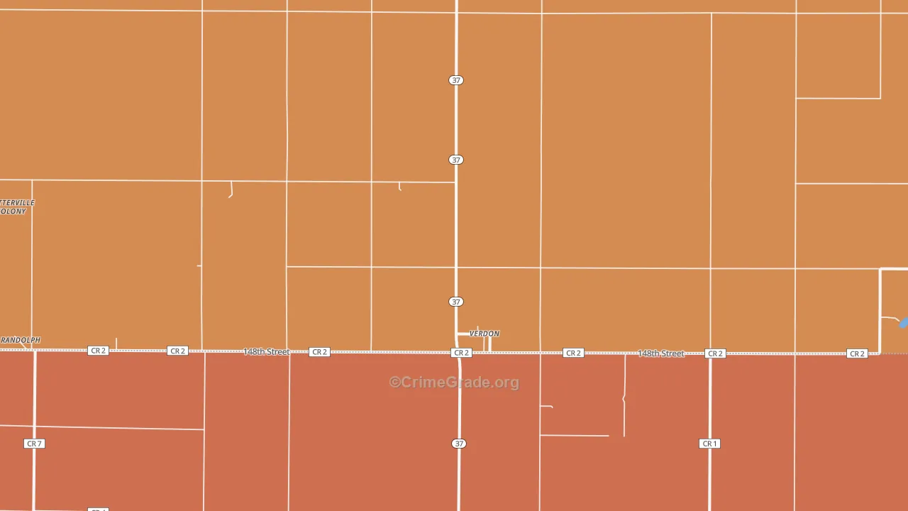 Verdon, SD Map of Robbery Rates
