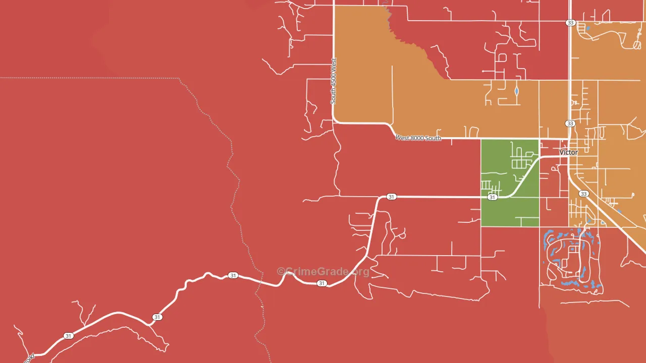 Vernon, ID Map of Robbery Rates