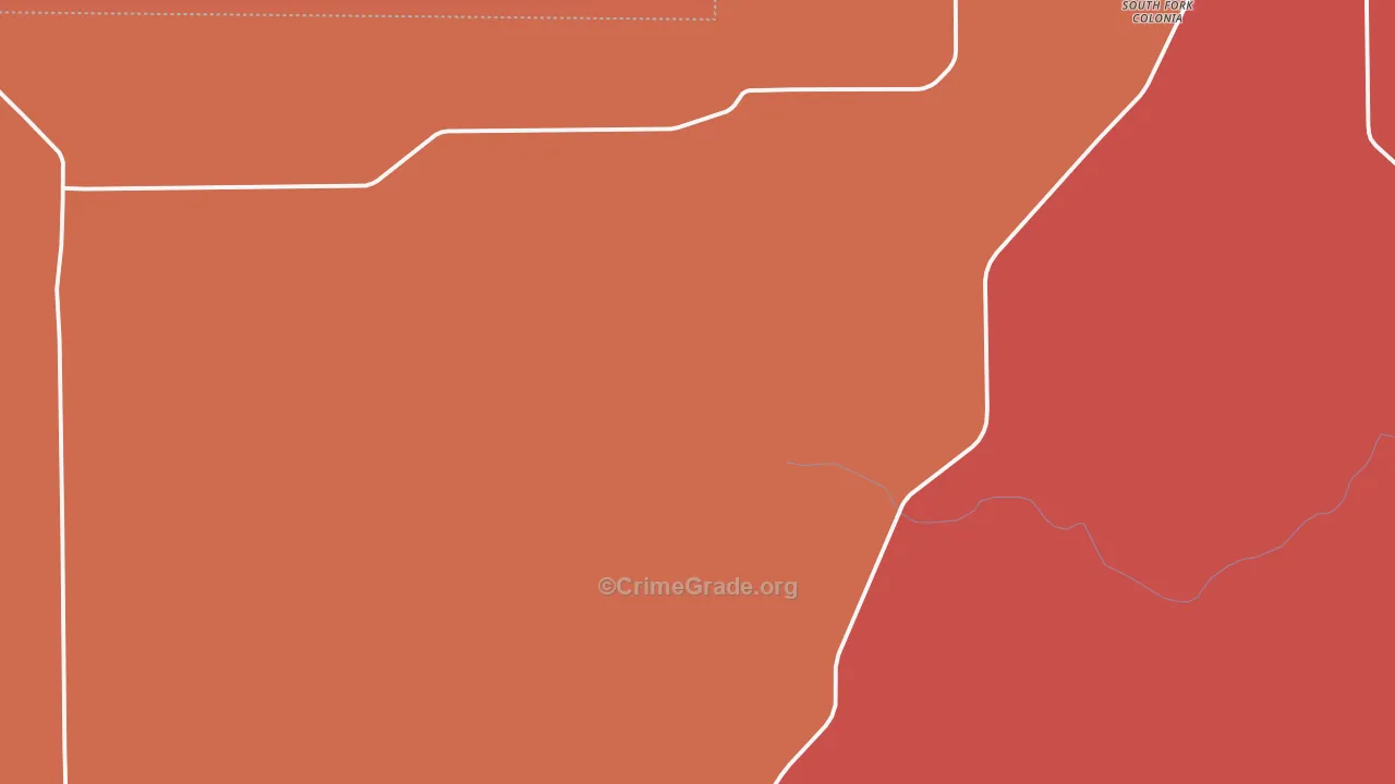Viboras, TX Map of Robbery Rates