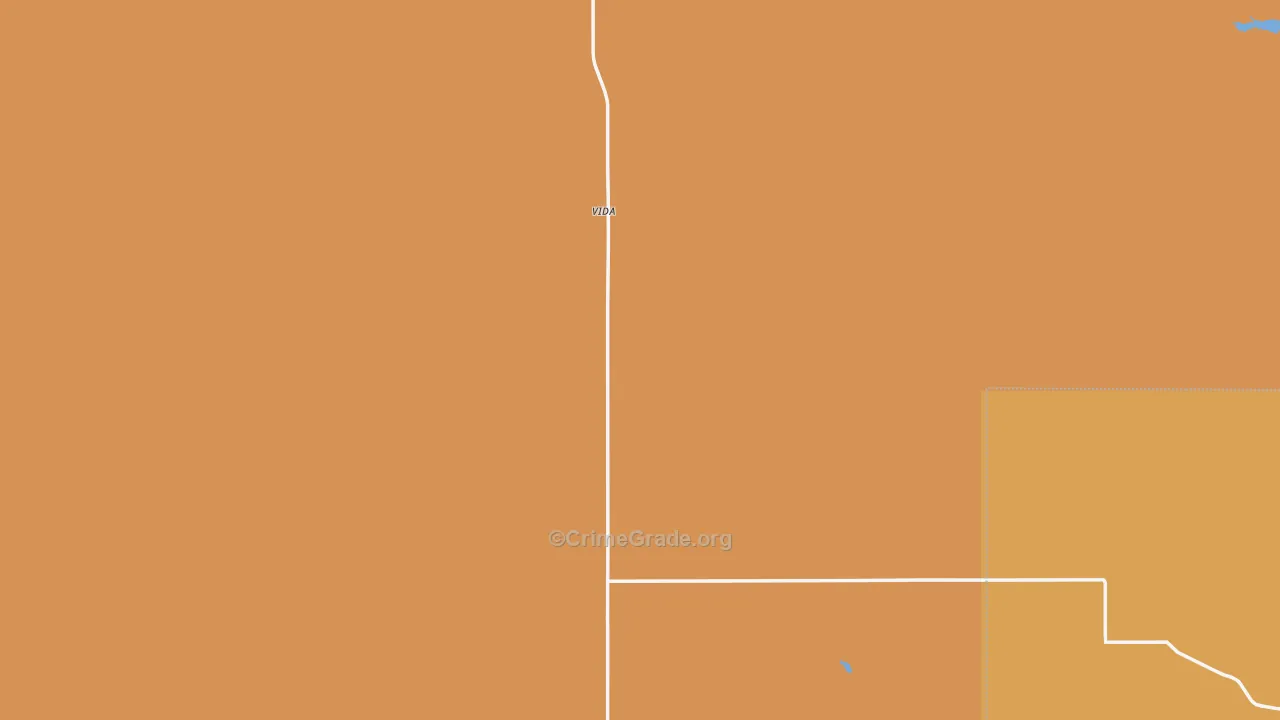Vida, MT Map of Robbery Rates